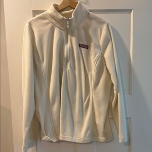 Vineyard Vines Women's Off-White Quarter-Zip Pullover
